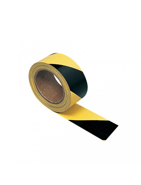 Adhesive Hazard Warning Tape - Yellow & Black  Site Products